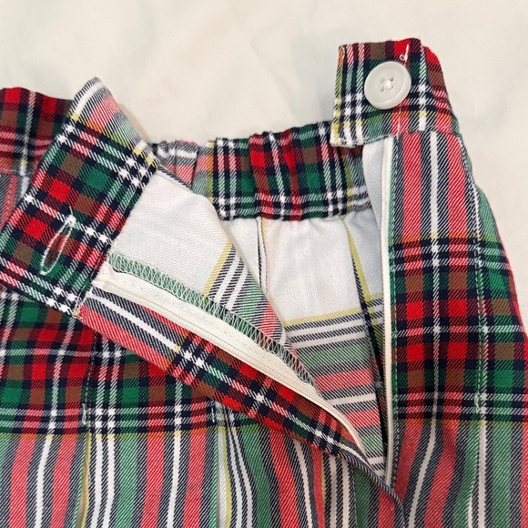 Aerie Pleated Mini Skirt in Red and Green - Picture 6 of 12